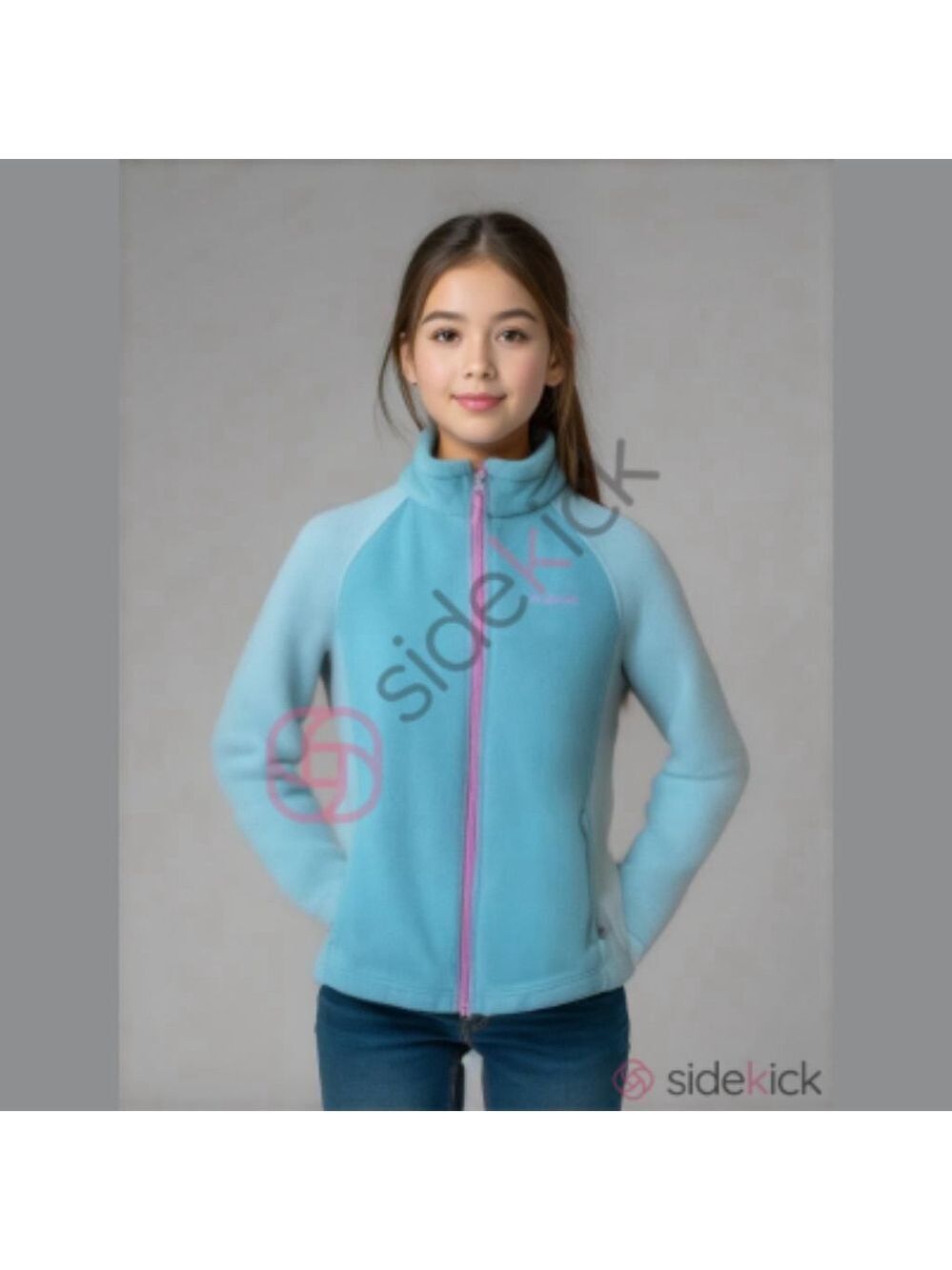 Columbia Girls' Aqua Fleece Jacket Size 14/16